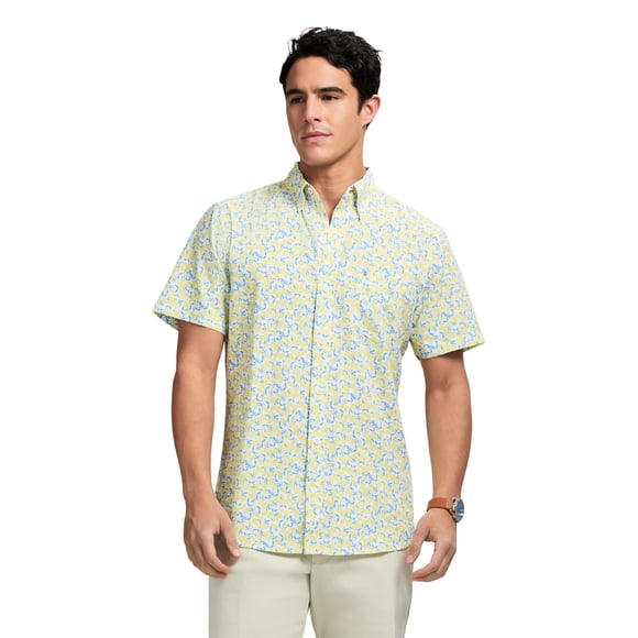 Camisa IZOD Breeze de manga corta con estampado limón XL
