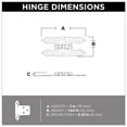 thumbnail image 4 of Franklin Brass H09000k-B Hammercraft Full Overlay Surface Mount Cabinet Door Hinge - Black, 4 of 4