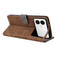 thumbnail image 3 of Phone Wallet Case for Samsung Galaxy S26 Edge with Stand - Leather Folio Cover & Card Slots Brown, 3 of 5