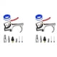 thumbnail image 1 of Juegos de Pistolas de Aire con Boquilla de Aire de 16 Piezas, Pistola de Aire de Metal con Conexión Rápida NPT de 1/4 de Pulgada con Boquilla de Aire de 5 Piezas, 1 of 5