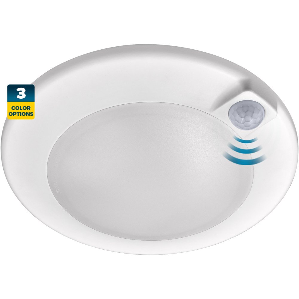 Sunperian LED Motion Sensor Ceiling Light 6in 30s Timeout 3 Color