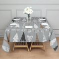 thumbnail image 3 of Gray Christmas Tree Pattern Square Tablecloth,Waterproof Square Table Cover,Wipeable Spillproof Washable Table Cover for Home Kitchen Party Decor 42"X42"(107x107cm), 3 of 6
