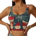 thumbnail image 2 of Picia Vintage American Flag Elephant Sports Bra for Women,Padded Strappy Sports Bras Medium Support Yoga Bra with Removable Cups,Running Yoga Bra-Small, 2 of 9