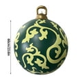 thumbnail image 2 of Hibiscsu 24 Inch Giant Inflatable Christmas Ball PVC Inflatable Decorated Ball Large Holiday Inflatables Outdoor Decorations Christmas Blow up Yard Decor Giant Inflatable Ornaments, 2 of 6