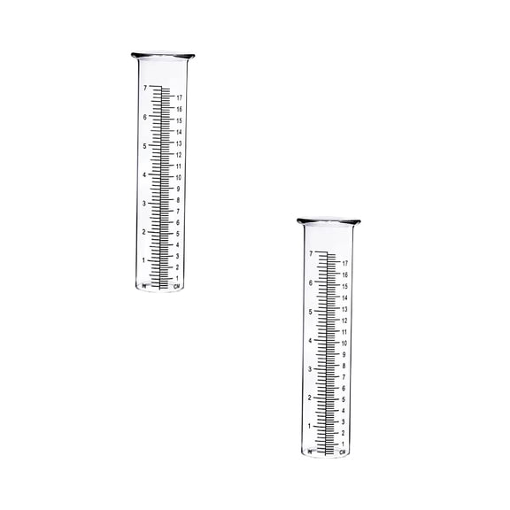 2Pcs Deal Countdown! Rain Gauge Outdoor Scales Rain Gauge Replacement Tube Crack Resistance Gauges Outdoors For Garden Yardrain Measuring Tools Practical Home Decor