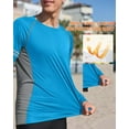 thumbnail image 4 of Charmo Mens Long Sleeve Swim Shirts Sun Protection UPF 50+ Rashguard Athletic Workout Hiking Swimwear Tops, 4 of 8
