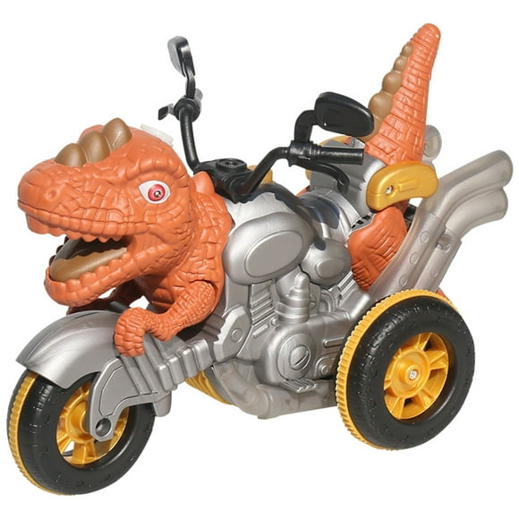 Lolmot Remote Control Dinosaur Toys Remote Control Dinosaur Motorcycle Stunt Remote Control Car Electric Spray Sound Light Children Dinosaur Toy Car