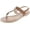 Tan, variant on Nia-22 Women's Embellished Beaded Metallic Chain Dress Thong Sandal