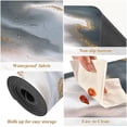 thumbnail image 6 of FREEAMG Unique Luxurious Marble Long Trivet Table Runner Non-Slip Heat Resistant Table Protector Waterproof Easy to Clean Abstract Hot Pads Pot Holder Table Mats, 6 of 7