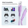 thumbnail image 6 of Powertek USB-A to USB-C Two-Tone Pastel Fast Charge Cable, 6 ft, Purple, 6 of 8