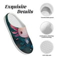 thumbnail image 5 of Disketp Whimsical Axolotl Fantasy Women's Men's Slippers Plush Slip-On House Slipper for Winter Indoor Soft Cushion Non-slip Fluffy Slides Slippers-35/36, 5 of 7
