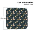 thumbnail image 2 of Lsque Dinosaur In The Space Pattern 4" Drink Coasters Set of 4, PVC Leather Absorbent Coasters, Table Coaster Set Decorative Coffee Cup Coasters Housewarming Gift -Square, 2 of 6