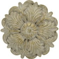thumbnail image 4 of MERIVILLE Set of 2 Fleur Window Drapery Medallion Holdbacks, Curtain Tiebacks, Wall Hook, Tassel Holder, French White with Gold, 4 of 5