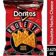 Doritos Roulette Nacho Cheese Flavored Tortilla Chips Snack Chips, 2.62oz Bag Single Pack
