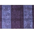 thumbnail image 1 of Ahgly Company Machine Washable Indoor Rectangle Southwestern Blue Country Area Rugs, 7' x 10', 1 of 4