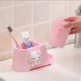 thumbnail image 1 of Hello Kitty Sanrio Kawaii Creative Toothpaste Toothbrush Shelves Mouth Cup Toilet Wash Couple Brushing Cup Set Storage Box, 1 of 7