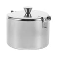 thumbnail image 3 of Recipiente para condimentos no magnético, azucarero de acero inoxidable, tarro de almacenamiento de cocina con cuchara, 3 of 8