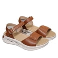thumbnail image 2 of MLCDZ Orthopedic Sandals for Women,Women Walking Slippers with Arch Support Wedge Sandals Summer Dressy Open Toe Ankle Strap Platform Beach Casual Slip on Sandals Beach Dress Comfortable Brown 41, 2 of 4