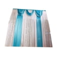 thumbnail image 3 of INTBUYING Drapes Swag Silk Fabric Decoration Blue 3 Fold Wedding Stage Backdrop Partys, 3 of 3