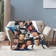 thumbnail image 4 of Blanket Hugh Jackman Soft and Comfortable Wool Fleece Throw Blankets Gift for Home Decoration Sofa Office car Camping Yoga Travel Home Decoration Cozy Plush Beach, 4 of 5