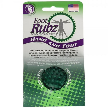 Due North Foot Rubz Foot Hand and Back Massage Ball, Relief from Plantar Fasciitus,