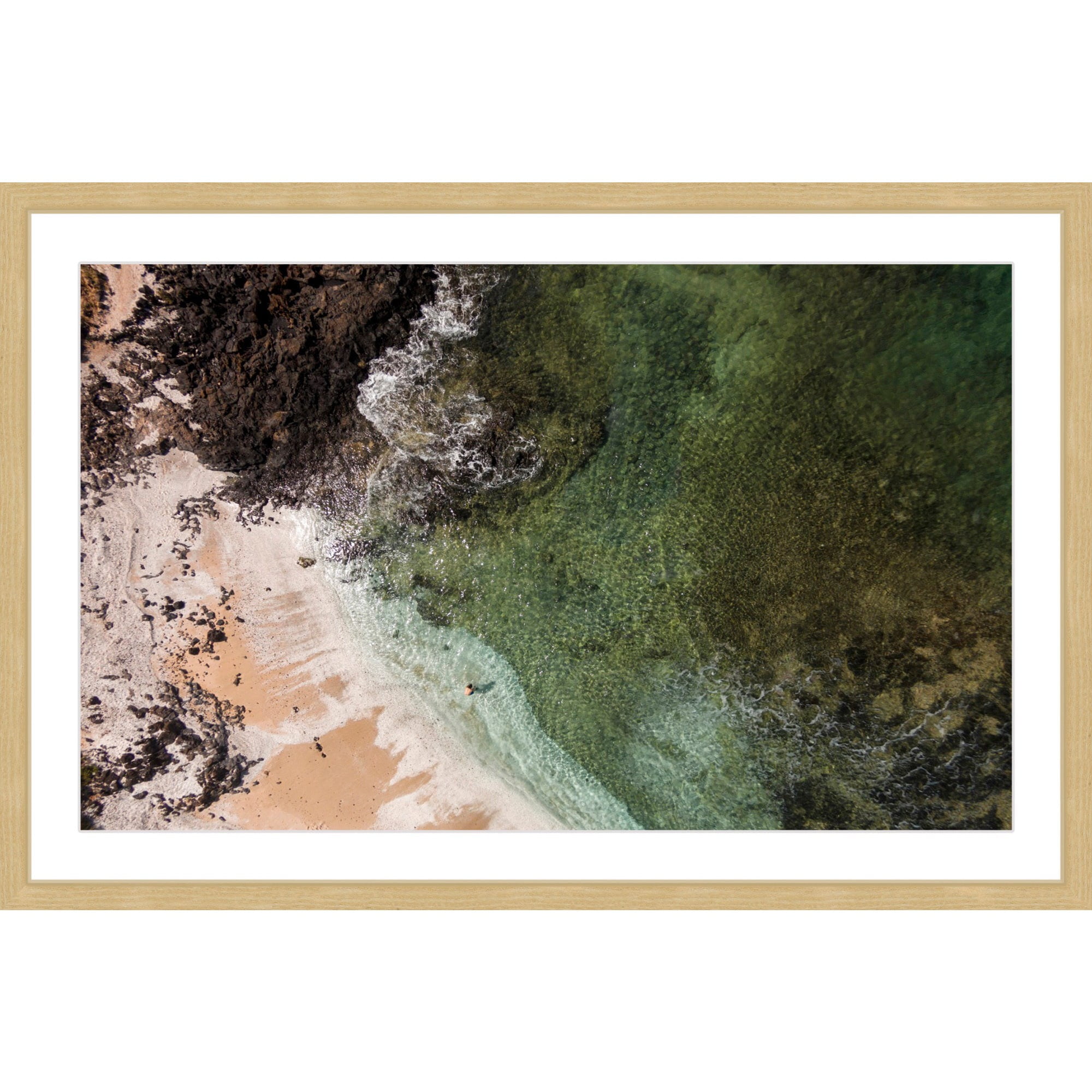 Marmont Hill "Sandy Lagoon" by Karolis Janulis Framed Painting Print
