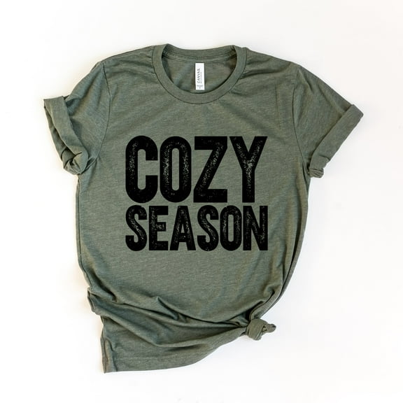 Cozy Season Bold Distressed - Women's Short Sleeve Graphic T-Shirt