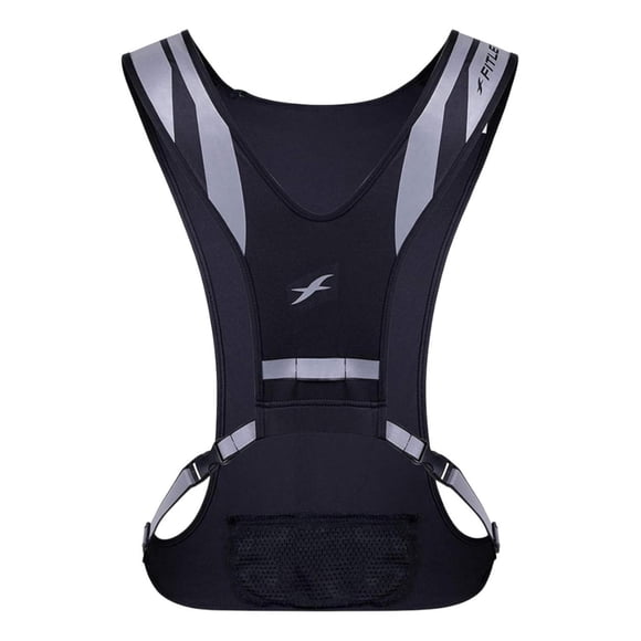 Chaleco Entrenamiento Fitletic Reflejante Negro Glo-01 Negro Unitalla