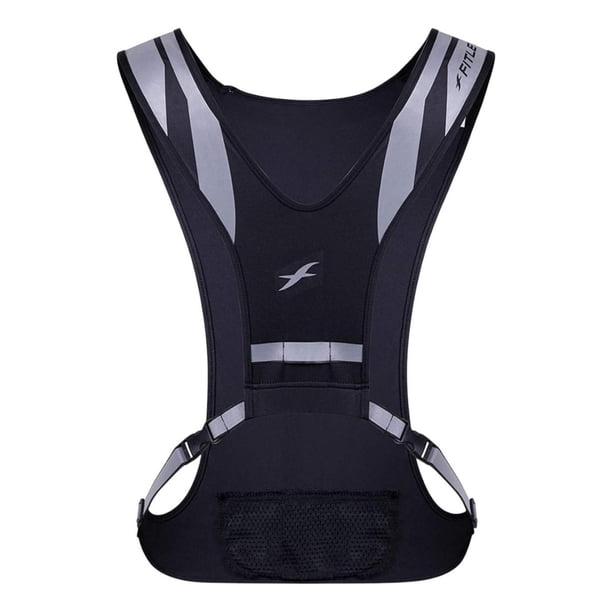 Chaleco Entrenamiento Fitletic Reflejante Negro Glo-01 Negro Unitalla