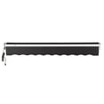 thumbnail image 5 of Awntech 10 Ft Maui Left Motorized Heavy Duty Patio Retractable Awning (120in x 9.25in x 96in), Black, 5 of 8