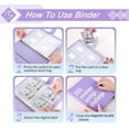 thumbnail image 2 of Gogcaro 100 Envelopes Money Saving Challenge, 100 Envelope Challenge Binder, Easy and Fun Way to Save $5,050, Savings Challenges Budget Book Binder with Cash Envelopes for Office,Home,School (Purple), 2 of 7