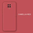 thumbnail image 1 of New Liquid Silicone Phone Case For Xiaomi Redmi Note 9 pro note9 9s Original Luxury Camera Protector Soft Back Cover Coque JK Camellia red redmi note 7, 1 of 6
