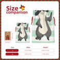 thumbnail image 3 of KLL Cute Raccoon for Christmas Gift Bag,Holiday Bags for Gifts Christmas Bags & Drawstring Gift Pouch Reusable Holiday Gift Bags & Party Favor Bags (1 PCS)-Medium, 3 of 9