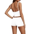 thumbnail image 5 of Short Set 2 Piece Sleeveless Tank Top and Shorts Summer Beach Outfits, 5 of 5