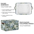 thumbnail image 2 of Yayeee Canvas Storage Basket with Handles for Shelves Fabric Bins Closet Organizer, Watercolor Hydrangeas Pattern, 2 of 8