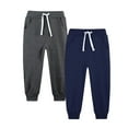 thumbnail image 2 of JTSRKL 2 Pack Kids Boys Sweatpants Fashion Fall Winter Fleece Lined Warm Athletic Pull-On Pants with Drawstring and Pockets Soft Cotton Active Jogger Pants Mulitcolor#19 13-14 Years, 2 of 3