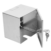 Pawsdot Stainless Steel Outdoor Socket Box with Lock Rainproof Protective Wall Mount