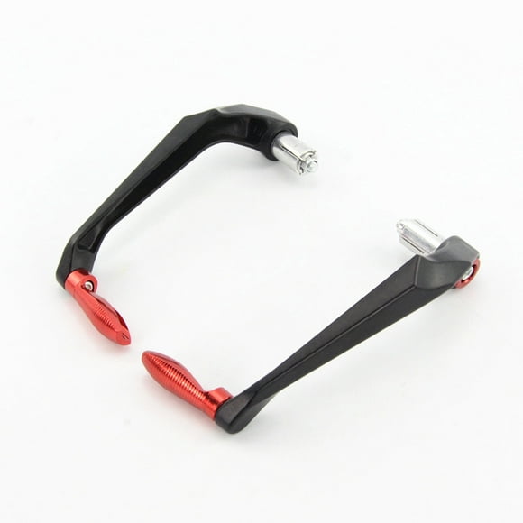 Universal 7/8" 22mm Motorcycle Handle Bar End Brake Clutch Levers Protector Guard for kawasaki KTM MV Color:Red