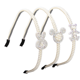 thumbnail image 1 of Pack Diadema de perlas de imitación blanca Diadema de novia Accesorios para el cabello de boda Diadema de perlas Zhivalor  CPB-DE-LYY856-2, 1 of 5