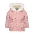 thumbnail image 2 of LONDON FOG Girls Heavyweight Expedition Jacket, Pink Bow Reversible, 3T, 2 of 2