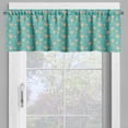 thumbnail image 2 of Ambesonne Floral Valance Pack of 2, Watercolor Surrealistic Art, 54"X18", Dark Seafoam Mustard, 2 of 5