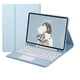 thumbnail image 1 of Funda de cuero y teclado yuxing para iPad 10.ª generación azul cielo modelo táctil mejorado 10,9 pulgadas, 1 of 5