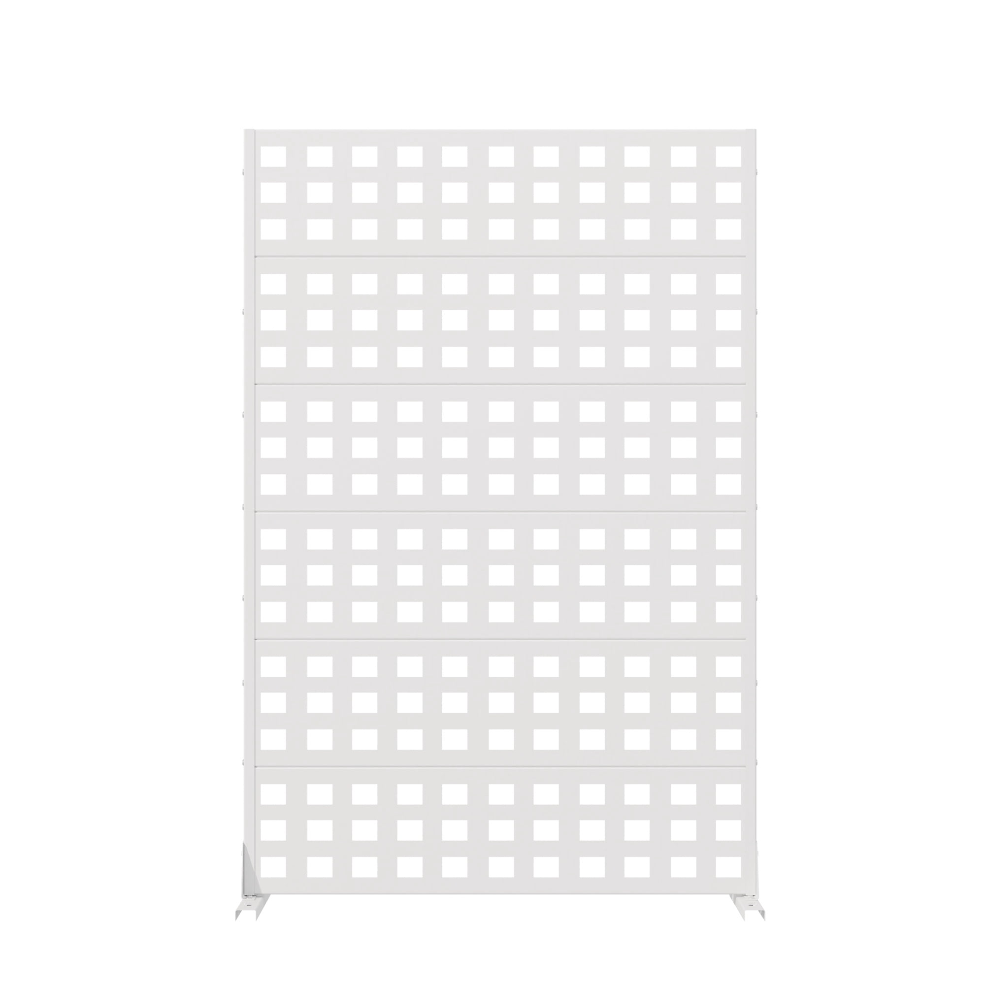 Privacy Metal Screen Fence Panel Horizontal Stripe Pattern
