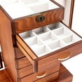 thumbnail image 4 of Large Wooden Jewelry Box 7-Layer Wooden Jewelry Boxes for Women Vintage Jewellery Cabinets Holder Organizer Storage Case for Ring Necklace Earring Bracelet (7 Layers-Brown), 4 of 9