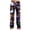 Black, variant on Purple Fall, Autumn, & Halloween Themed Pajama Pants Women's Halloween wide leg pants. High waist, soft, comfy, baggy style, with pockets. Great for parties. S
