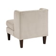 thumbnail image 5 of Modern Taupe Corduroy Accent Chair - Living Room Furniture, 27.5" Wide, Espresso Legs, Includes Pillow. Comfortable, Stylish Seating. Perfect for Home., 5 of 7