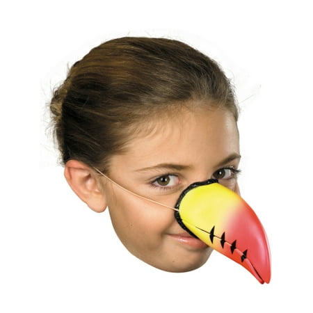 Child Rubber Toucan Bird Luau Tropical Zoo Animal Nose Beak Costume Mask