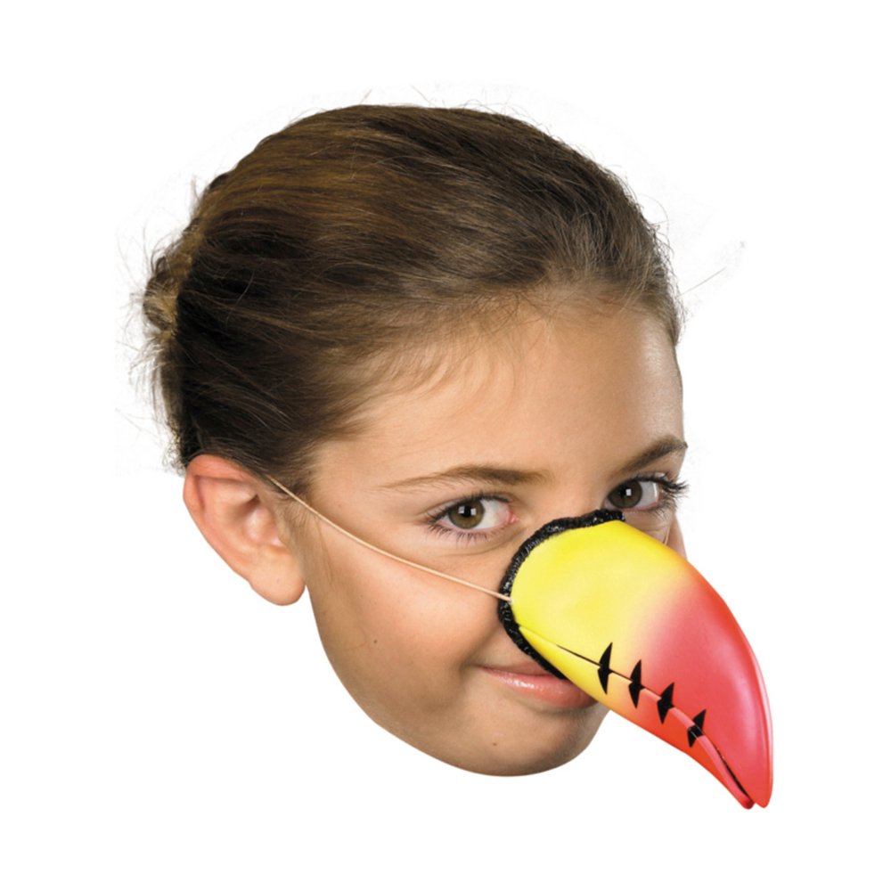 Child Rubber Toucan Bird Luau Tropical Zoo Animal Nose Beak Costume
