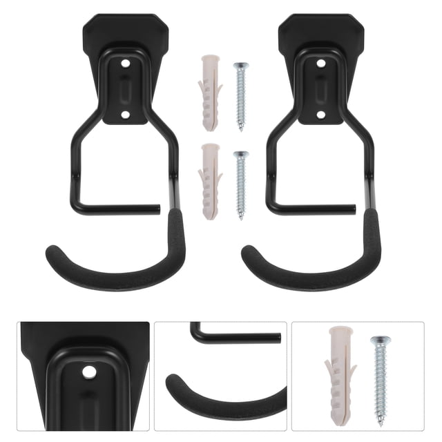 unbranded 2Ud Gancho Para Negro Para Colgar En Pared Y Almacenamiento En