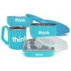 Thinkbaby Feeding Set, Light Blue, 4-Piece Set